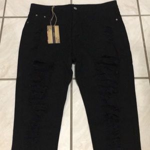 Destroyed denim